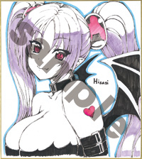 Hisasiミニ色紙サンプル